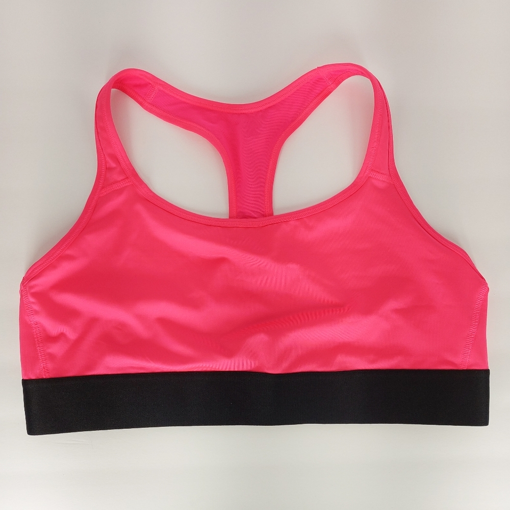 Victoria Sport Victoria's Secret The Player Pink and Black Sports Bra Sz…